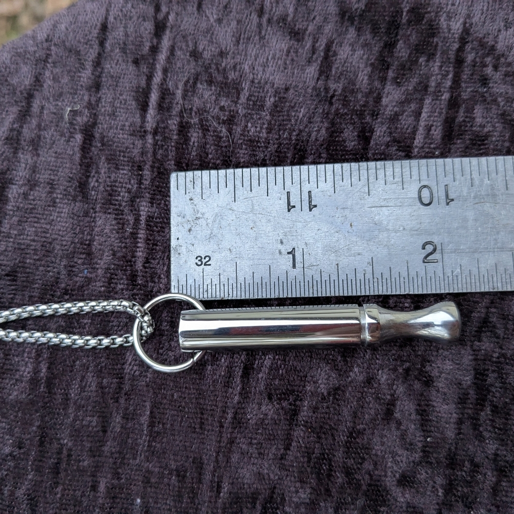 Unisex Stainless Calm Breathing Necklace - Picture 3 of 16